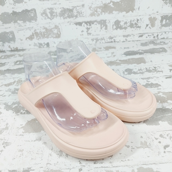 New Stuart Weitzman Stuflex Rosewater T-Strap Slides X276 - Picture 4 of 11